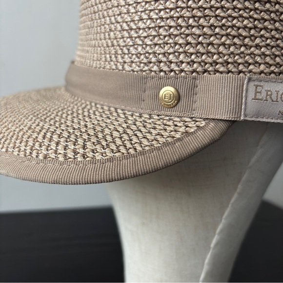 Eric Javits Squishee Cap summer woven vacation packable luxury like new - Picture 5 of 9